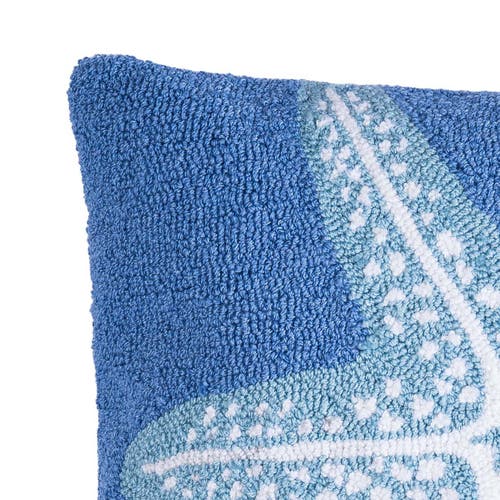 C & F Home C&f Home Starfish Seas Hooked Throw Pillow, 18" X 18" In Blue