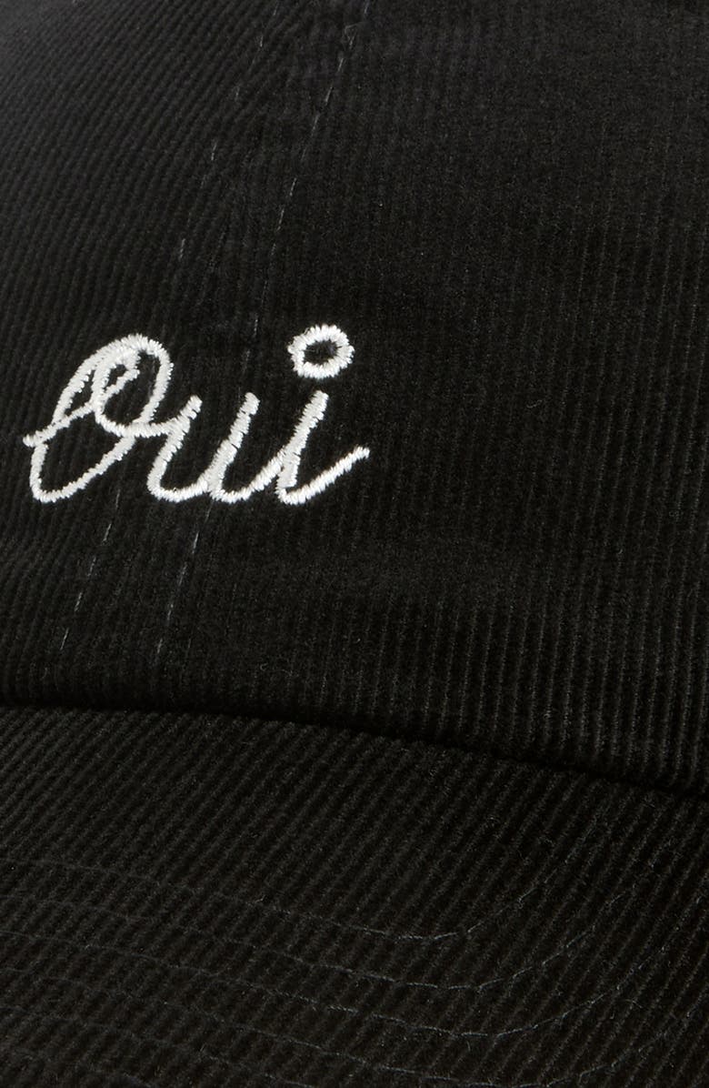 Clare V. Oui Corduroy Baseball Hat, Alternate, color, 