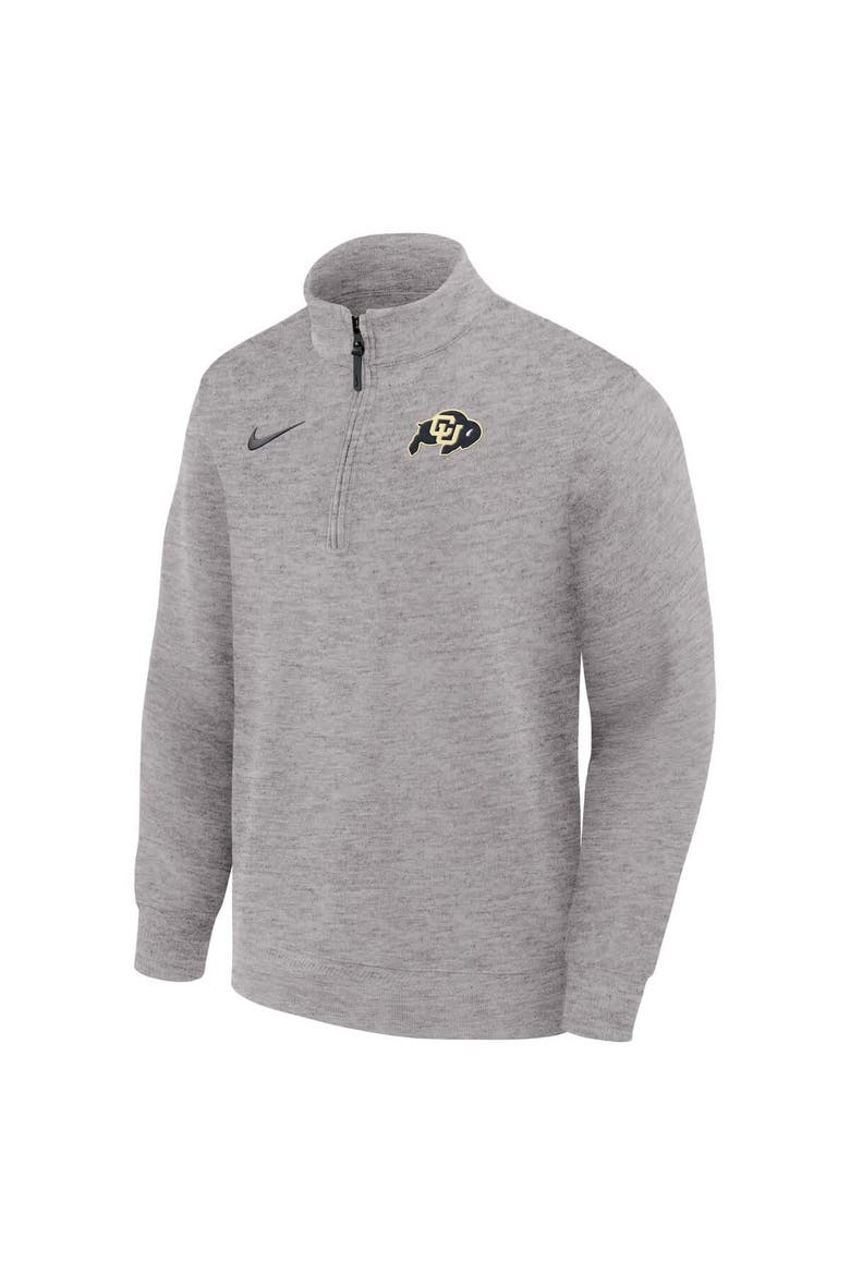 Men's Nike Gray Colorado Buffaloes Coaches Dri-FIT Half-Zip Pullover, Alternate, color, Gray