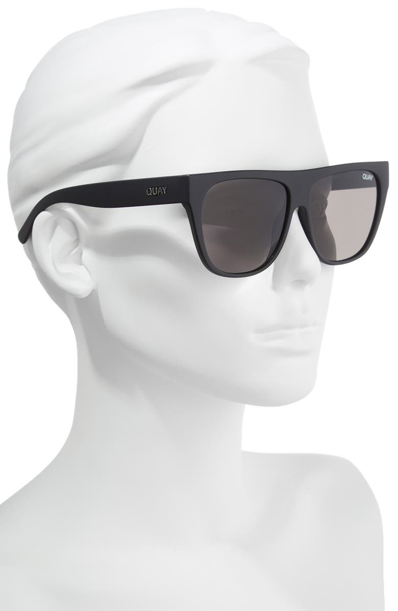 QUAY Australia Drama by Day 55mm Square Sunglasses, Alternate, color,