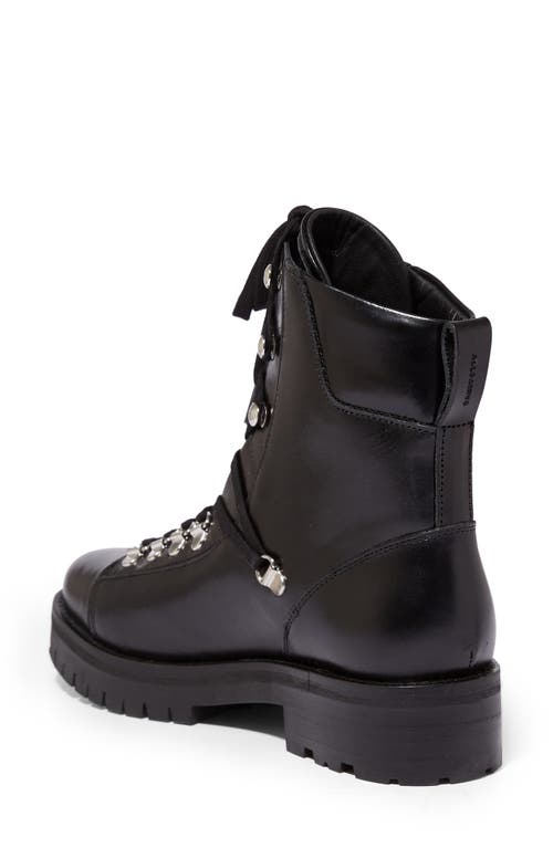 Allsaints Franka Lace-up Hiker Boot In Black Leather