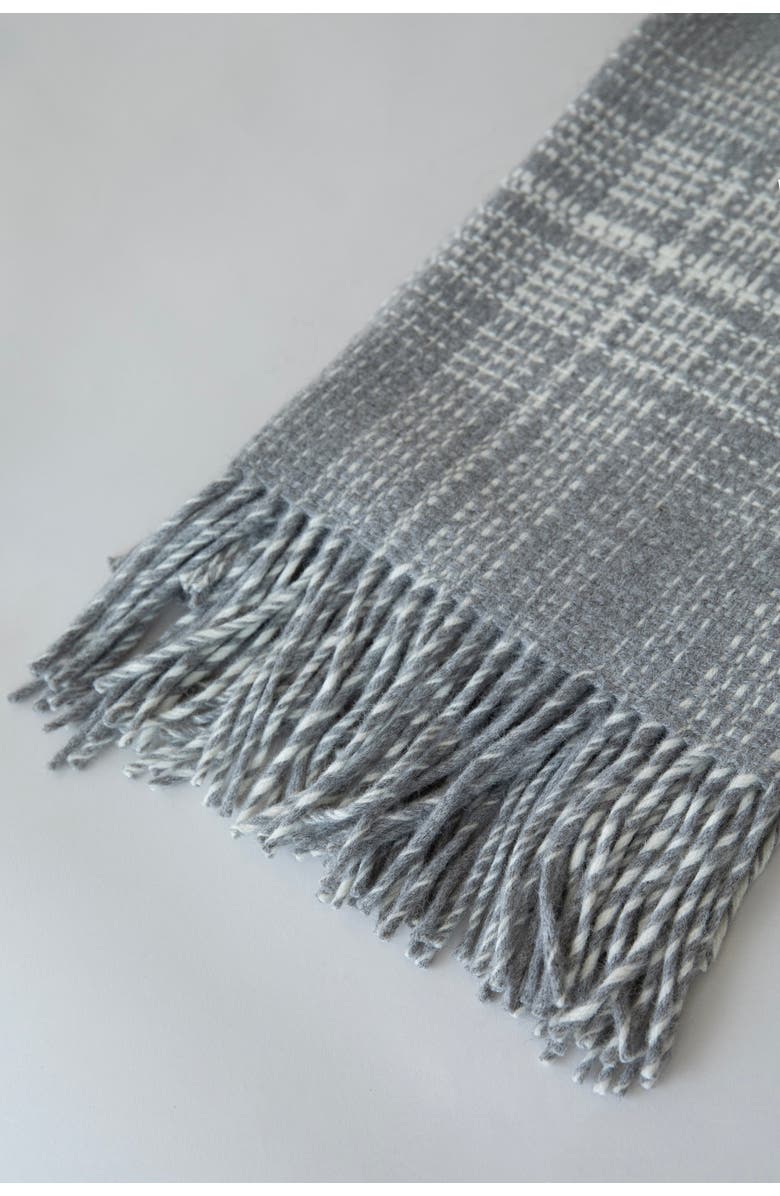 SSKEIN Rustic Plaid Throw, Alternate, color, Grey