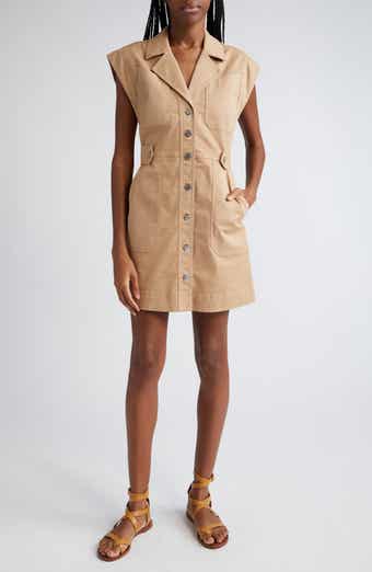 Veronica Beard Jax Stretch Cotton Twill Minidress