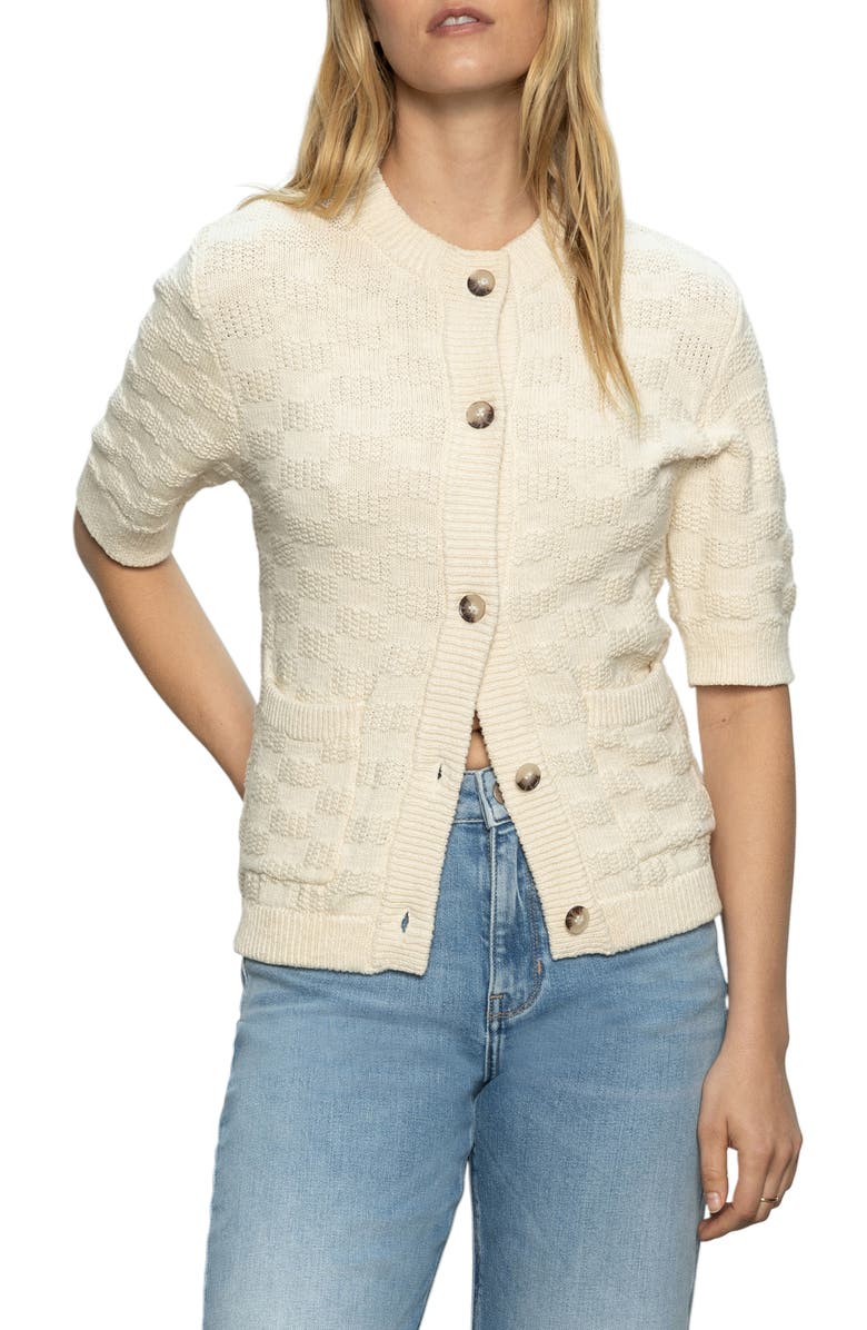 Sanctuary Short Sleeve Cardigan, Alternate, color, 