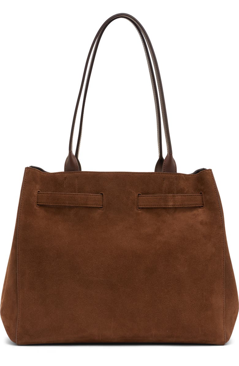 TOM FORD Medium Audrey Suede Tote, Alternate, color, 1B033 Whisky