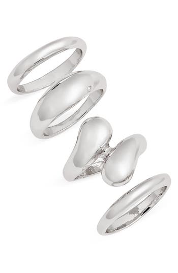 Open Edit Set Of 4 Mixed Rings