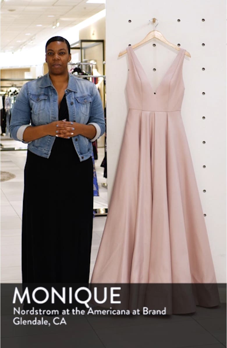Plunging V-Neck Ballgown, sales video thumbnail