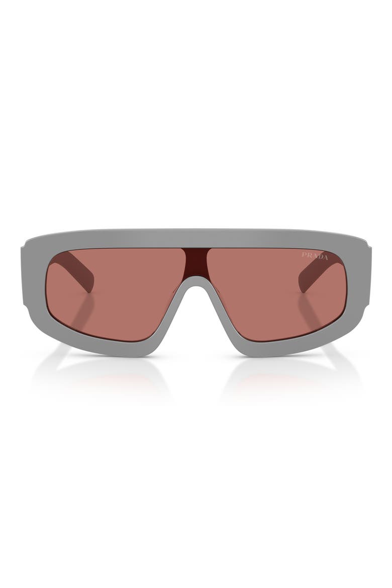 124mm Oversize Irregular Sunglasses, Main, color, CEMENT / BORDEAUX