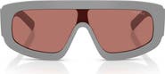 Prada 124mm Oversize Irregular Sunglasses