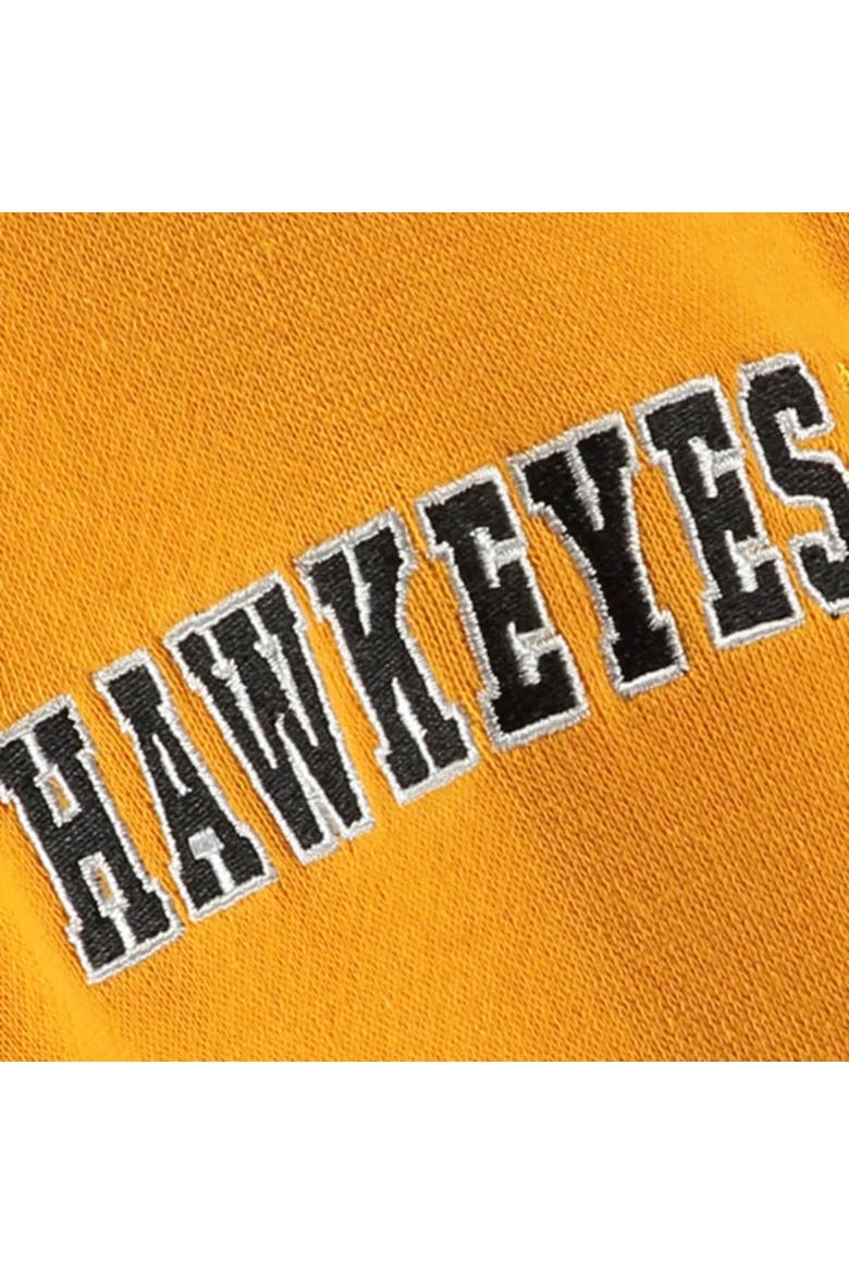 Youth Stadium Athletic Gold Iowa Hawkeyes Big Logo Pullover Hoodie, Alternate, color, Gold