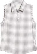 Rhone Court Gingham Sleeveless Polo