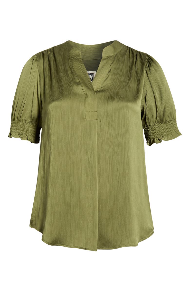 Anne Klein Crinkled Satin Top, Alternate, color,