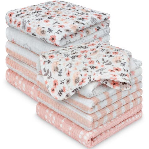 10-Pack Lyra Muslin Baby Washcloths