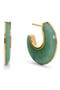 selected 18Ct Gold Vermeil / Green Av