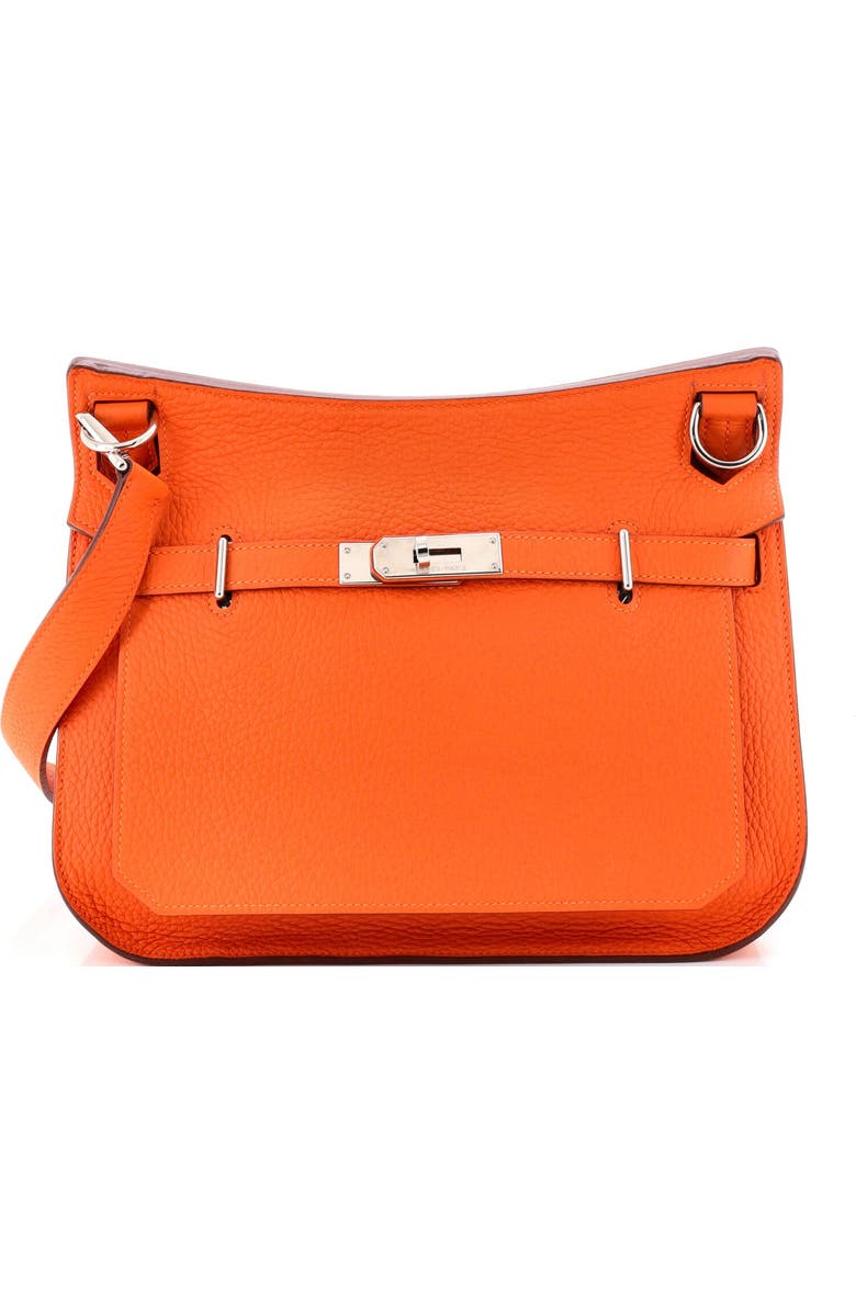 Pre-Owned Hermes Jypsiere Bag Clemence 28, Main, color, Orange H