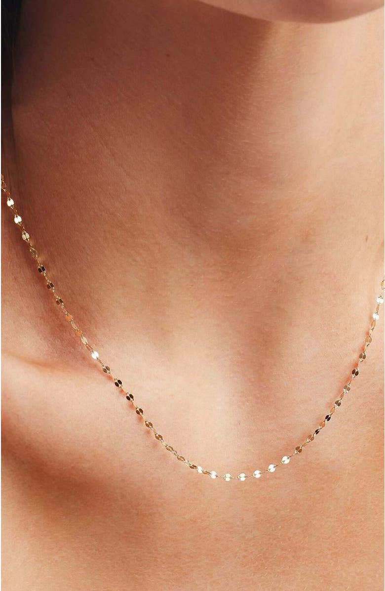 MADE BY MARY 14k Mini Lace Chain, Alternate, color, 14K Solid Gold