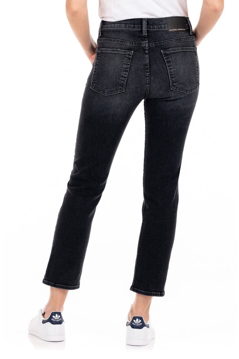 Crop Straight Leg Jeans, Alternate, color, DADE