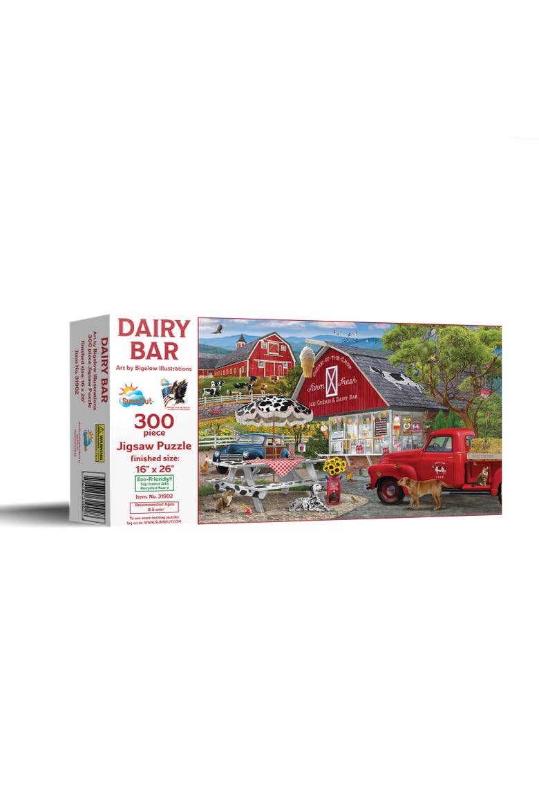Dairy Bar 300 piece Jigsaw Puzzle for Adults, Main, color, Multicolor