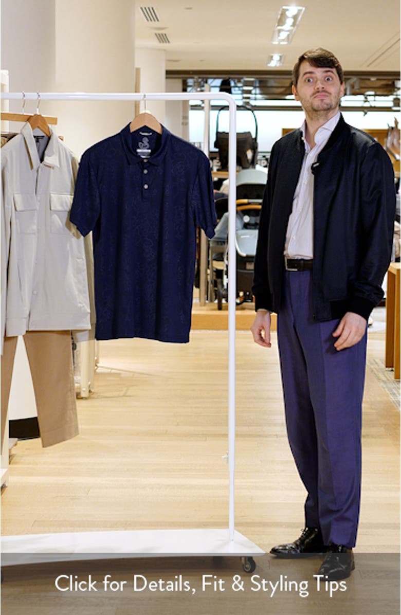 Ehrman Floral Performance Golf Polo, sales video thumbnail