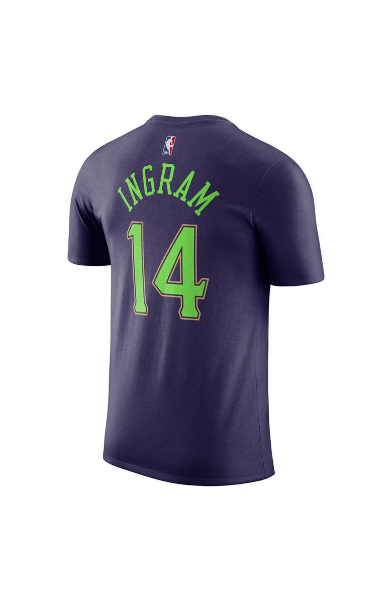 Nike Men's Nike Brandon Ingram Purple New Orleans Pelicans 2024/25 City Edition Name & Number T-Shirt, Alternate, color, 