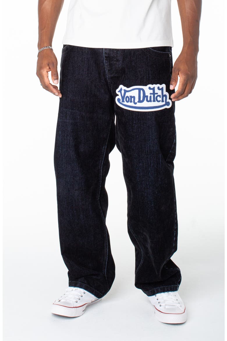 Bandidos 2-in-1 Pocket Straight Leg Jean, Main, color, Marine Ink