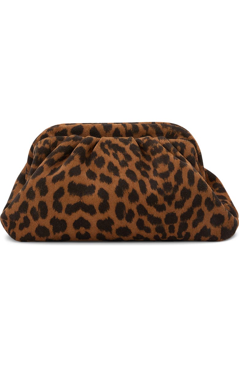 Reiss Mia Suede Frame Clutch, Alternate, color, Animal