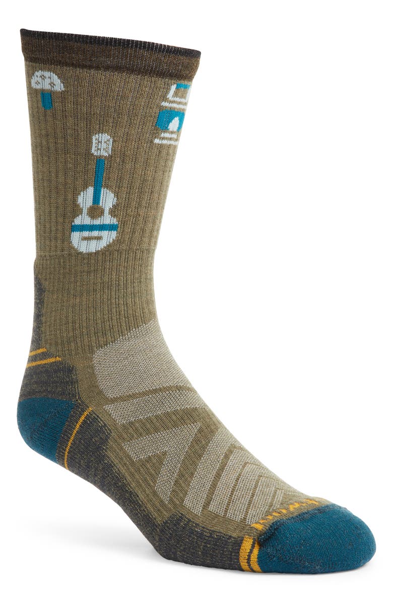 Smartwool Hike Light Cushioning Camp Gear Merino Wool Blend Crew Socks, Main, color, 