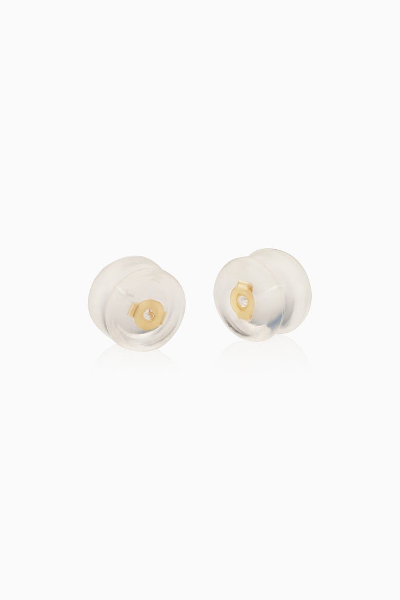 14K Gold Hold Me Tight Silicone Earring Backs, Alternate, color, Yellow - 1 Pair