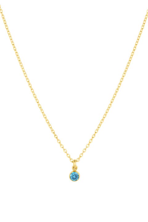 Birthstone Charm Necklace