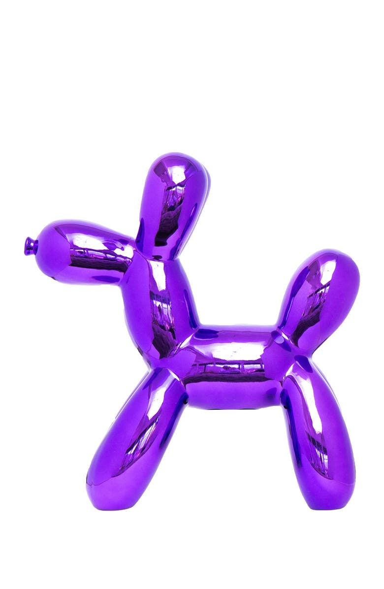 INTERIOR ILLUSIONS Purple Balloon Dog Bank, Alternate, color, Purple