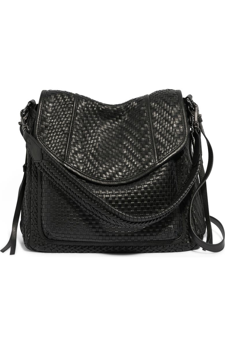 AIMEE All For Love Woven Leather Shoulder Bag, Main, color,