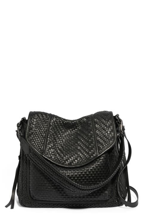 All For Love Woven Leather Shoulder Bag