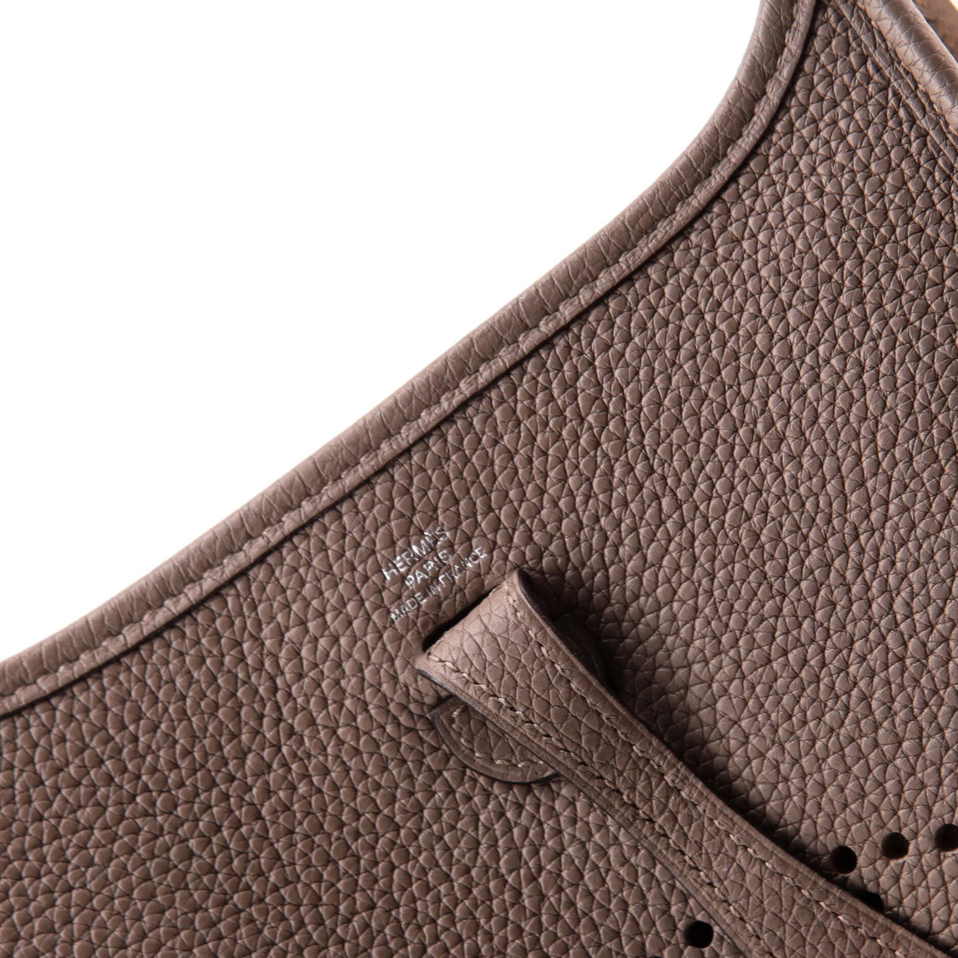 Pre-Owned Hermes Evelyne Bag Gen III Clemence TPM, Alternate, color, Gris Asphalte