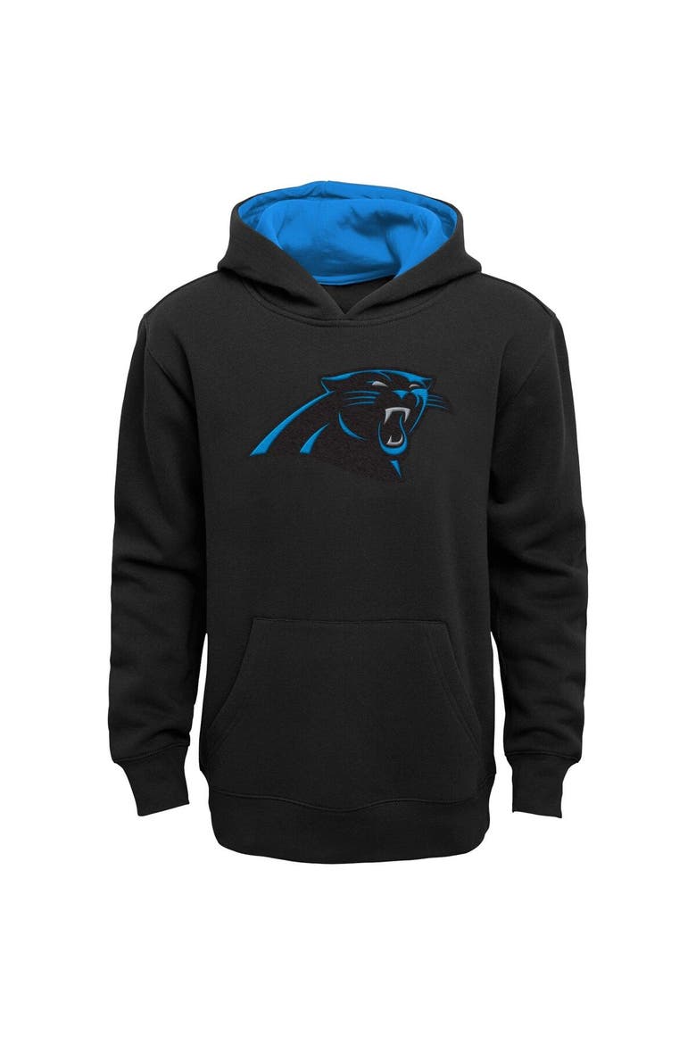 Preschool Black Carolina Panthers Prime Pullover Hoodie, Main, color, Black