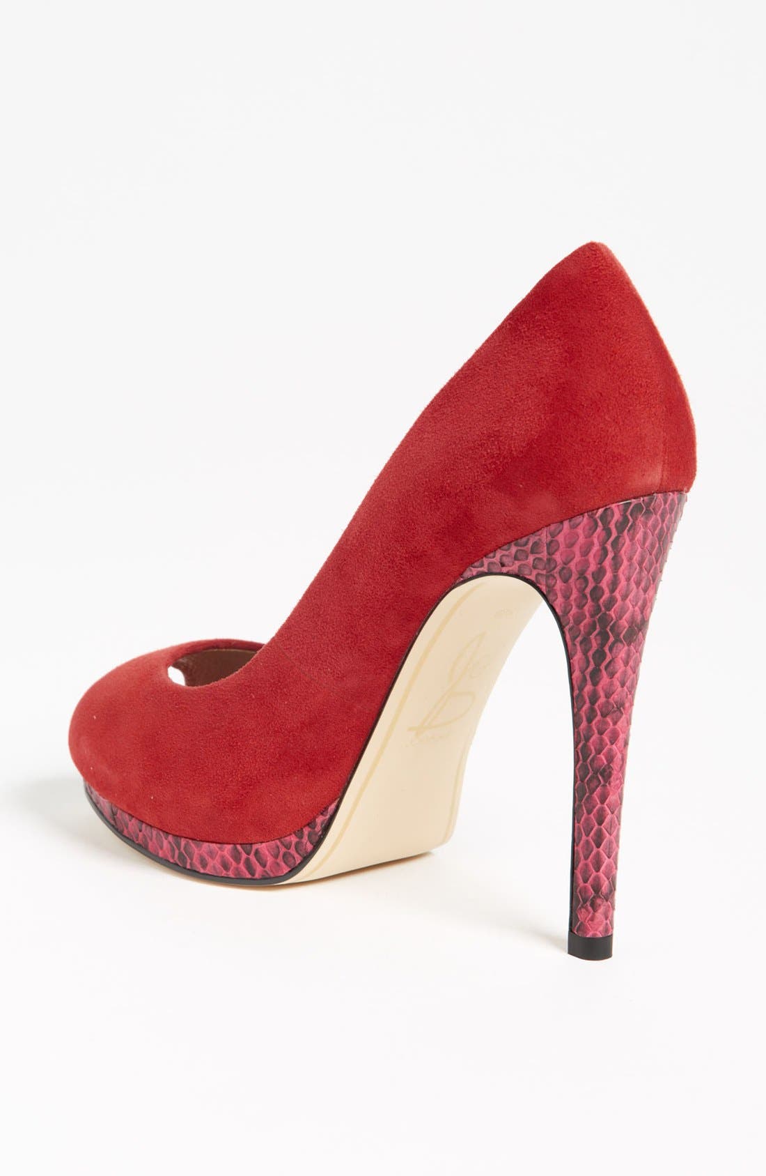 'Delsa' Pump (Nordstrom Exclusive), Alternate, color, RED