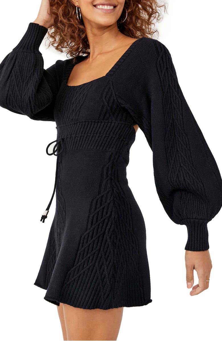 Free People Emmaline Long Sleeve Sweater Dress, Alternate, color,