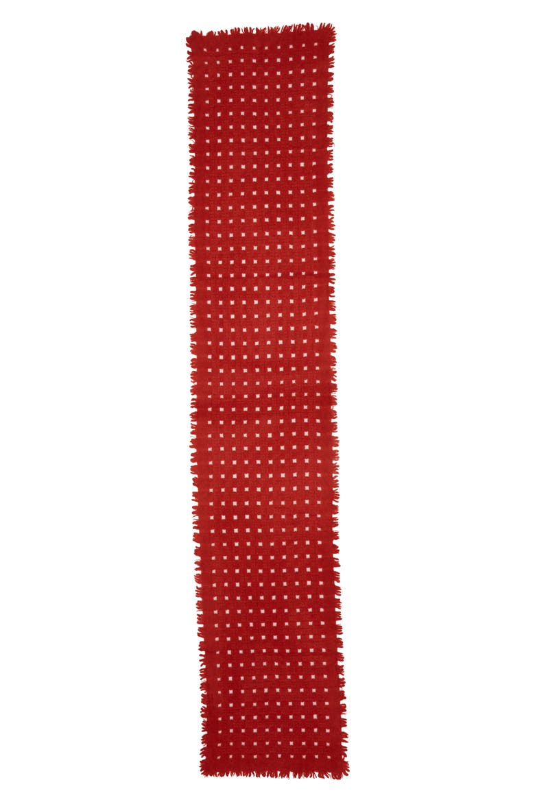 Pixie Cashmere Scarf, Alternate, color, RED