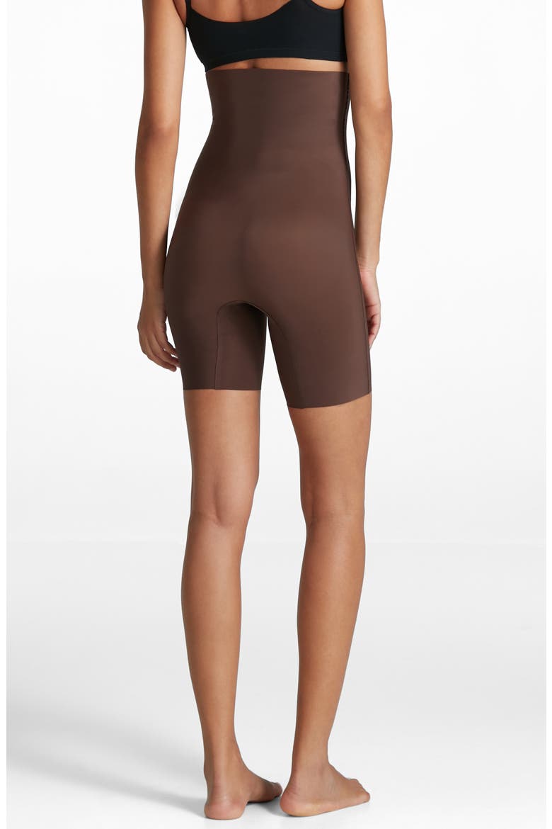 Zone Smoothing High Waist Shaper Shorts, Alternate, color, MOCHA