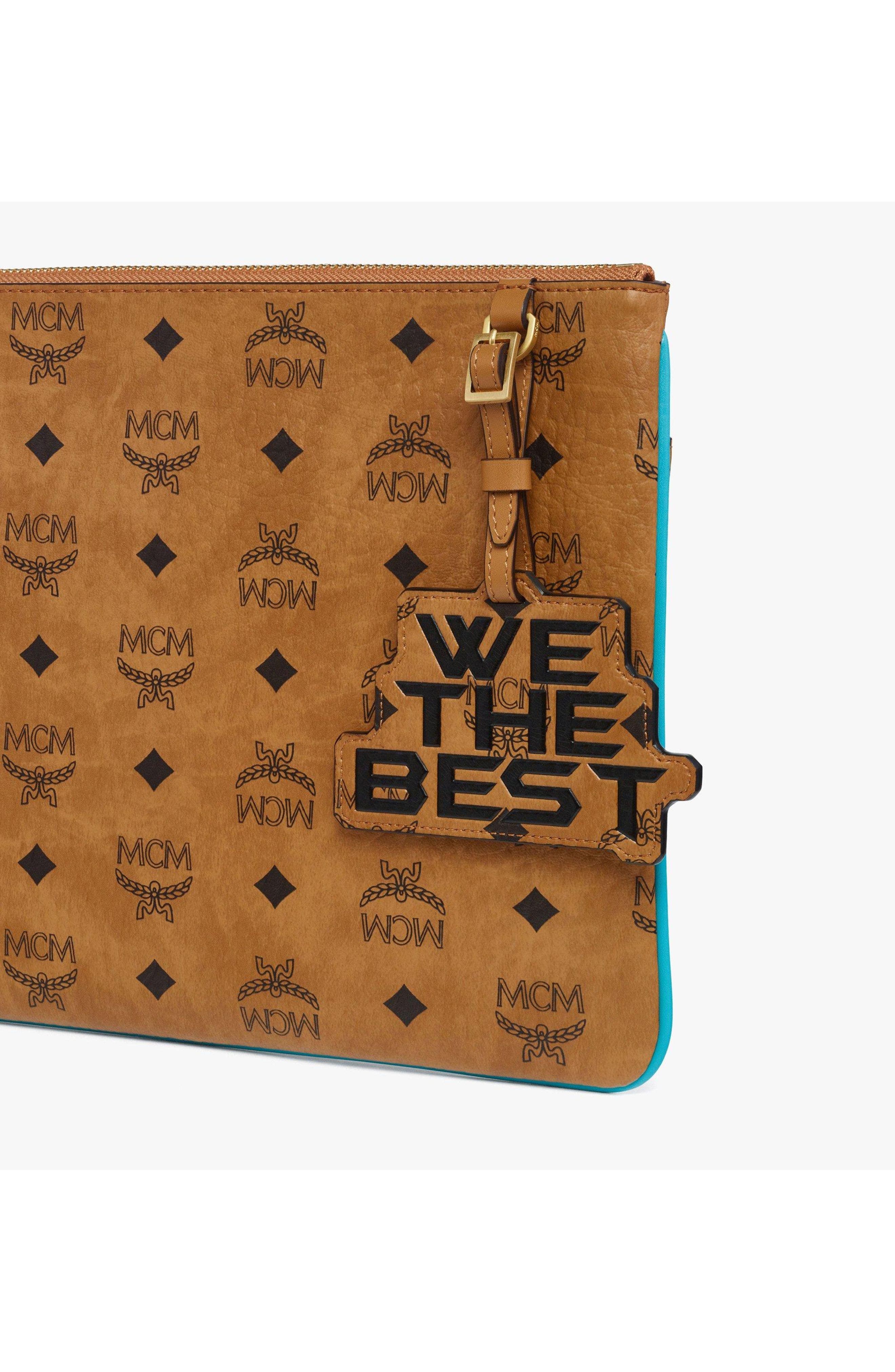 x We The Best Crossbody Pouch in Visetos, Alternate, color, Cognac
