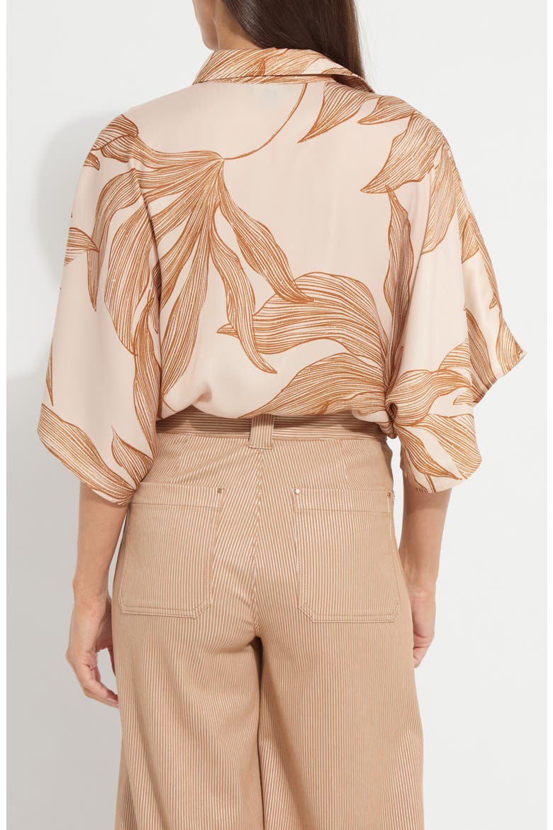 Nilza Tie Hem Satin Shirt, Alternate, color, SOL DE SAL
