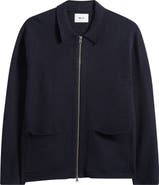 NN07 Jonas 6398 Boiled Merino Wool Zip Cardigan