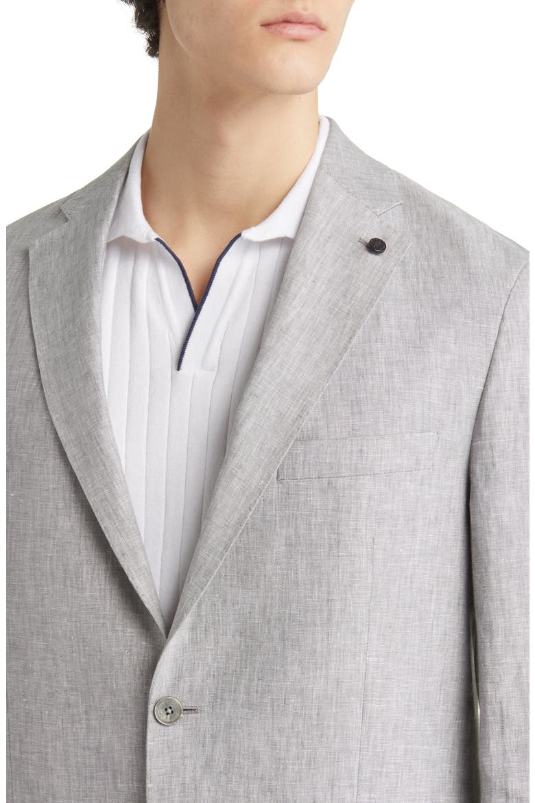 New York Super Soft Linen Suit, Alternate, color, GREY