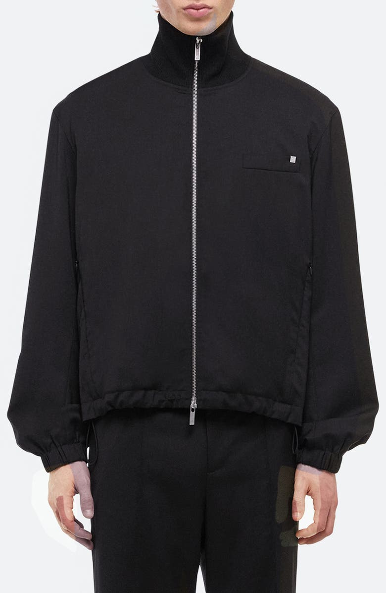 Helmut Lang Relaxed Virgin Wool Bomber Jacket, Main, color,