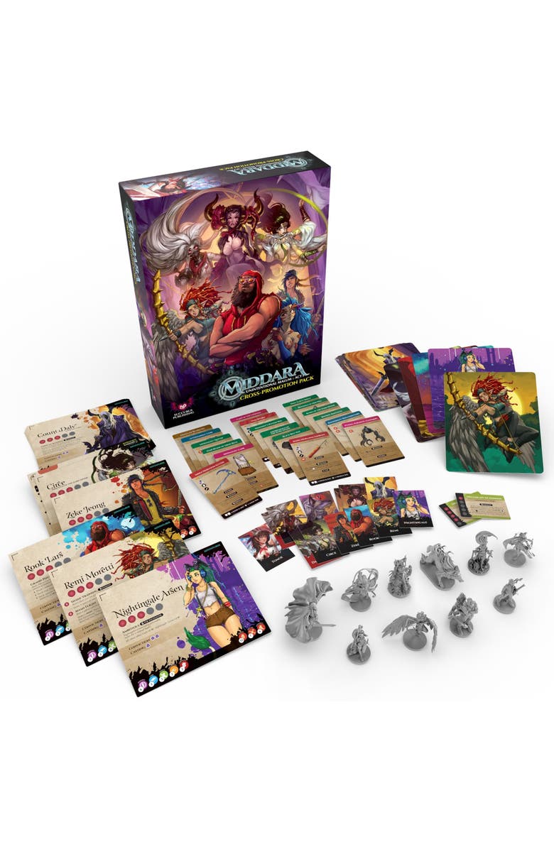 Middara Cross Promotion Pack, Expansion, 10 New Plastic Miniatures 
Cards, Main, color, Multicolored