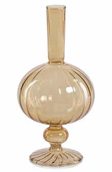 Zodax Vellum Set of 2 Spiral Decorative Glass Vases