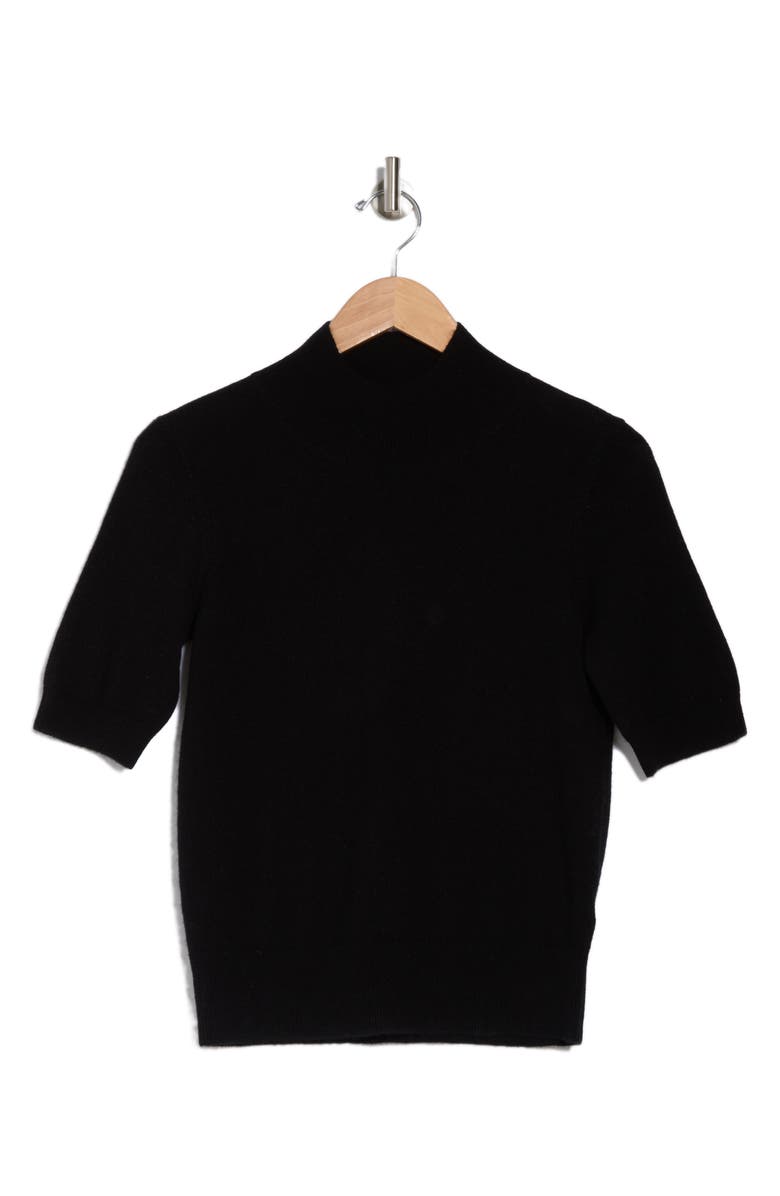 T Tahari Mock Neck Elbow Length Sleeve Cashmere Sweater, Alternate, color,