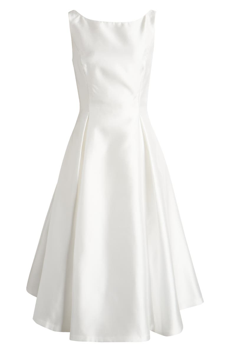 Sleeveless Mikado Fit & Flare Midi Dress
