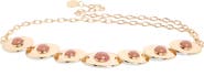 Vince Camuto Hammered Disc Resin Chain Belt