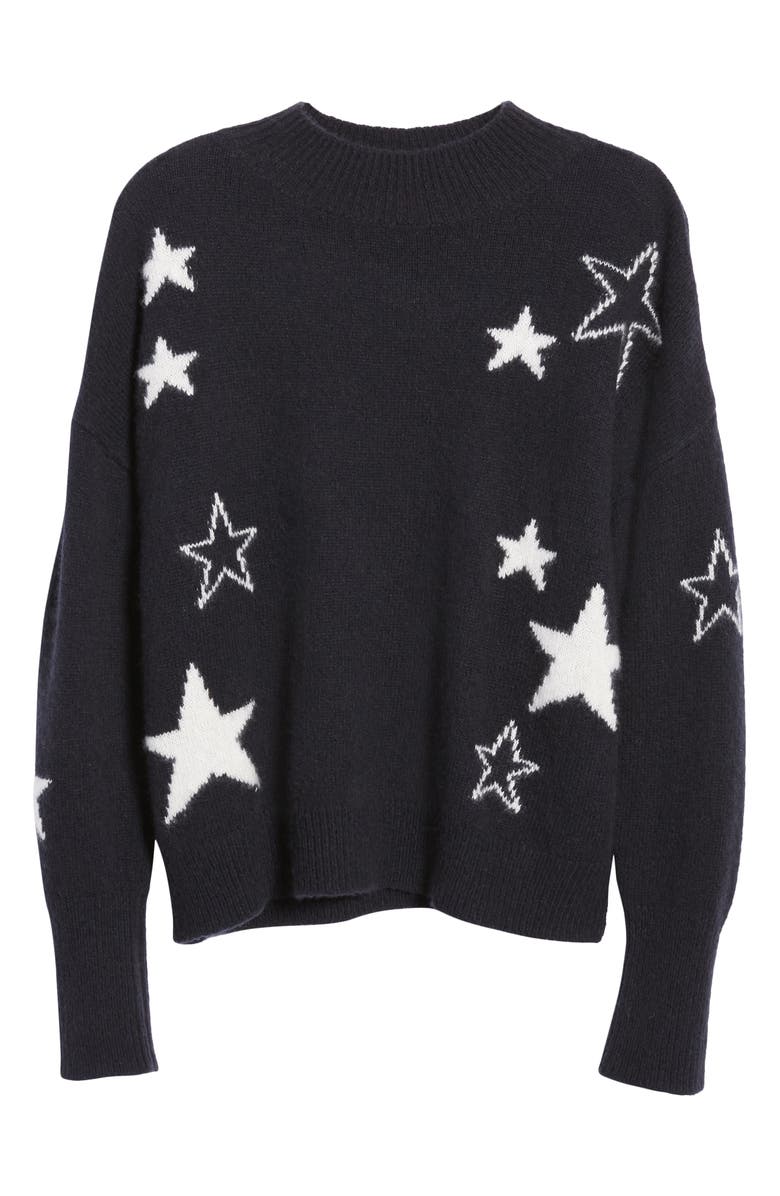 Rails Kana Star Detail Merino Wool & Cashmere Sweater, Alternate, color, 