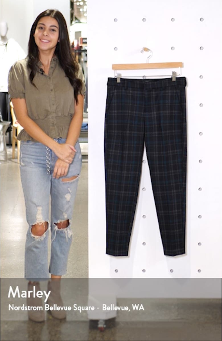 Kelsey Plaid Knit Trousers, sales video thumbnail